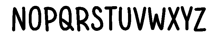 Girly Bunny Font UPPERCASE