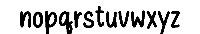 Girly Bunny Font LOWERCASE