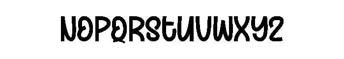 Girly Skyland Font UPPERCASE