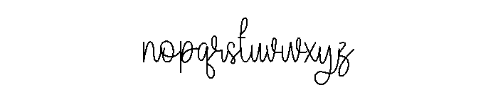 Girlys Seathing Font LOWERCASE
