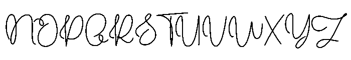 Girlys Wilonadays Font UPPERCASE