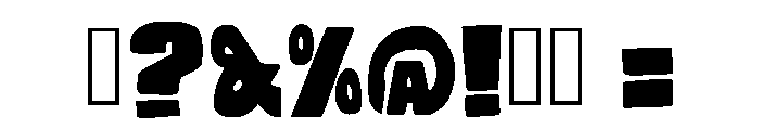 Girthquake Regular Font OTHER CHARS