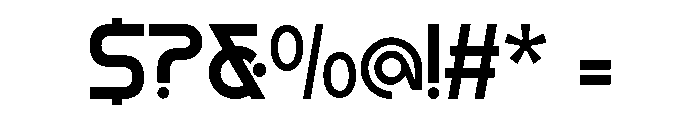 Gisgax Regular Font OTHER CHARS