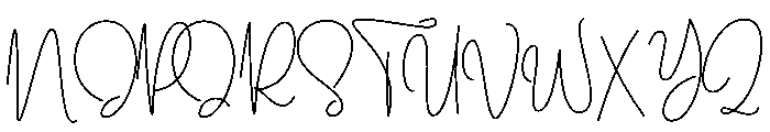 Gishely Signature Font UPPERCASE