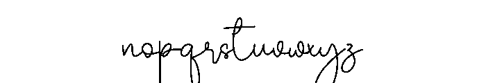 Gishely Signature Font LOWERCASE