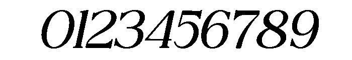 Giteral Italic Font OTHER CHARS