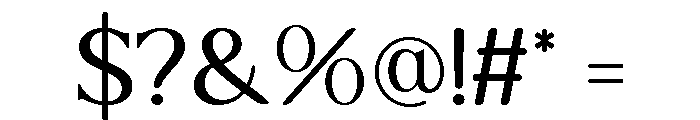 Giteral Regular Font OTHER CHARS