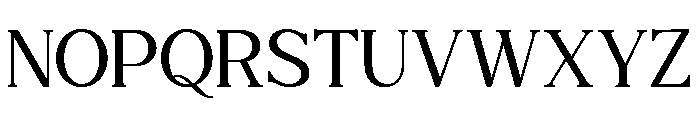 Giteral Regular Font UPPERCASE