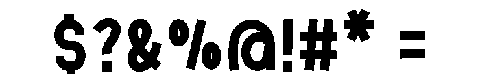 Give Up Font OTHER CHARS