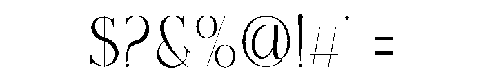 Given Font OTHER CHARS