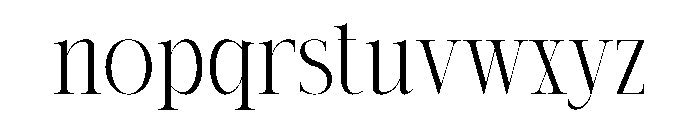 Given Font LOWERCASE
