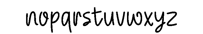 Giving Hope Font LOWERCASE