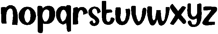 GINGERBREAD Regular otf (400) Font LOWERCASE