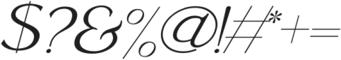 GIRONA - Alubia type Italic otf (400) Font OTHER CHARS