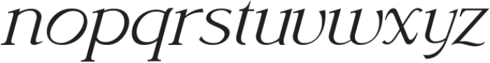 GIRONA - Alubia type Italic otf (400) Font LOWERCASE