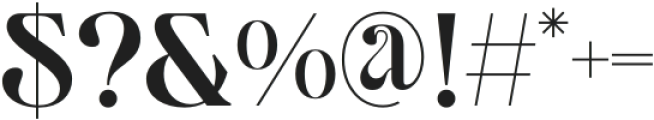 Giamlass Regular otf (400) Font OTHER CHARS