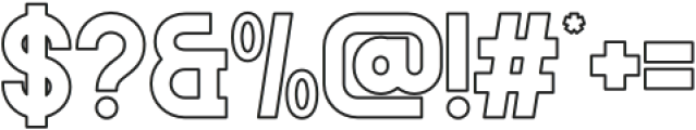 Giant Impact Outline otf (400) Font OTHER CHARS