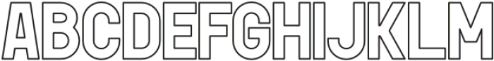 Giant Impact Outline otf (400) Font UPPERCASE