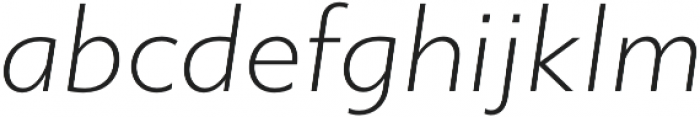 Gibbs Light Italic otf (300) Font LOWERCASE