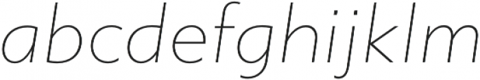 Gibbs Thin Italic otf (100) Font LOWERCASE