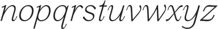 Gibralt ExtraLight Italic otf (200) Font LOWERCASE