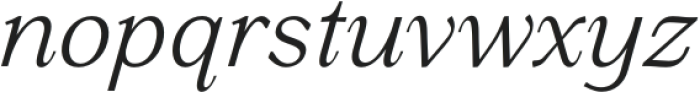 Gibralt Light Italic otf (300) Font LOWERCASE