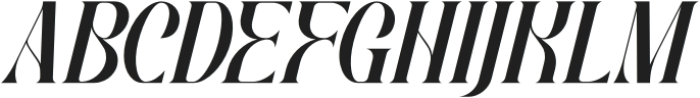 Gibroma Italic otf (400) Font UPPERCASE