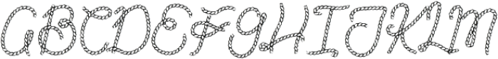 Giddy Up Rope Regular otf (400) Font UPPERCASE