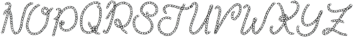 Giddy Up Rope Regular otf (400) Font UPPERCASE