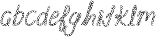 Giddy Up Rope Regular otf (400) Font LOWERCASE