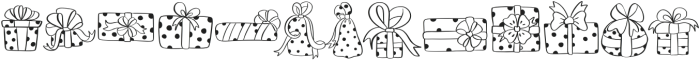 Gift Halloween Regular otf (400) Font UPPERCASE