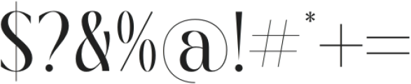 Giftagi otf (400) Font OTHER CHARS