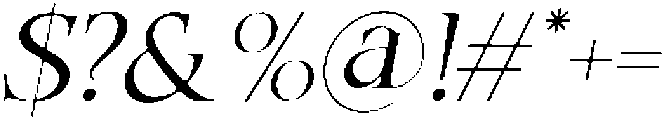 Gifterly Italic otf (400) Font OTHER CHARS