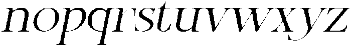 Gifterly Italic otf (400) Font LOWERCASE
