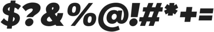 Giga Sans Black Italic otf (900) Font OTHER CHARS