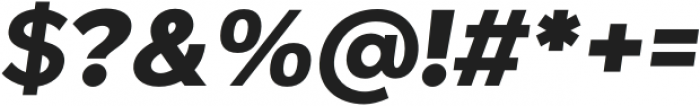 Giga Sans Extra Bold Italic otf (700) Font OTHER CHARS