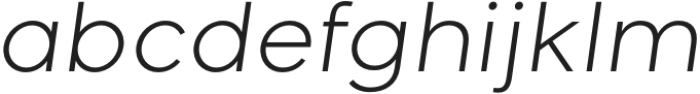 Giga Sans Light Italic otf (300) Font LOWERCASE