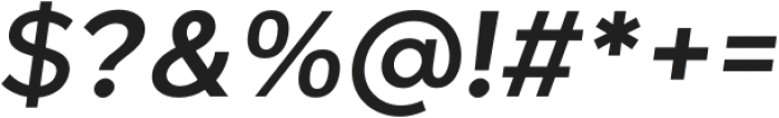 Giga Sans Semi Bold Italic otf (600) Font OTHER CHARS