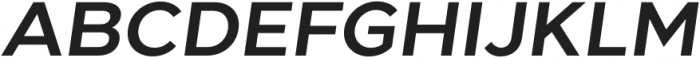 Giga Sans Semi Bold Italic otf (600) Font UPPERCASE