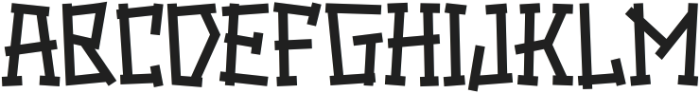 Gigabot otf (400) Font UPPERCASE