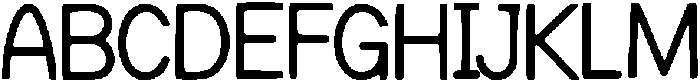 Gijequ ttf (400) Font UPPERCASE