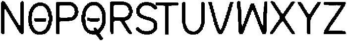 Gijequ ttf (400) Font LOWERCASE