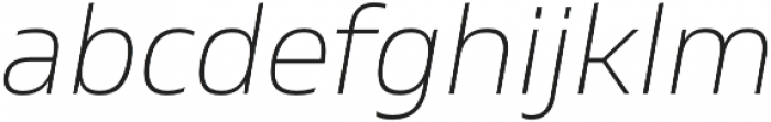 Gilam ExtraLight Italic otf (200) Font LOWERCASE