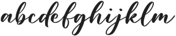 Gilas Regular otf (400) Font LOWERCASE