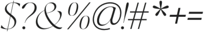 Gildan Extra Light Italic otf (200) Font OTHER CHARS