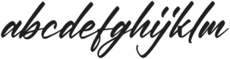 Gillbert Hittola Italic otf (400) Font LOWERCASE