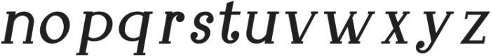 Gillion Bold Italic otf (700) Font LOWERCASE