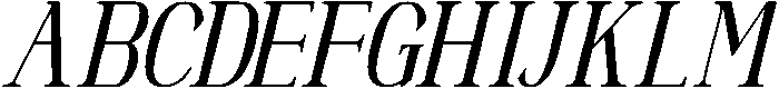 Gillpause Italic otf (400) Font UPPERCASE
