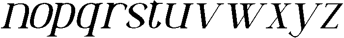 Gillpause Italic otf (400) Font LOWERCASE