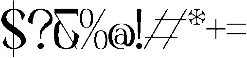 Gillpause otf (400) Font OTHER CHARS